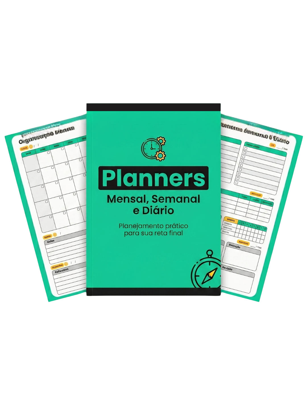 Planners - Mensal, Semanal e Diário